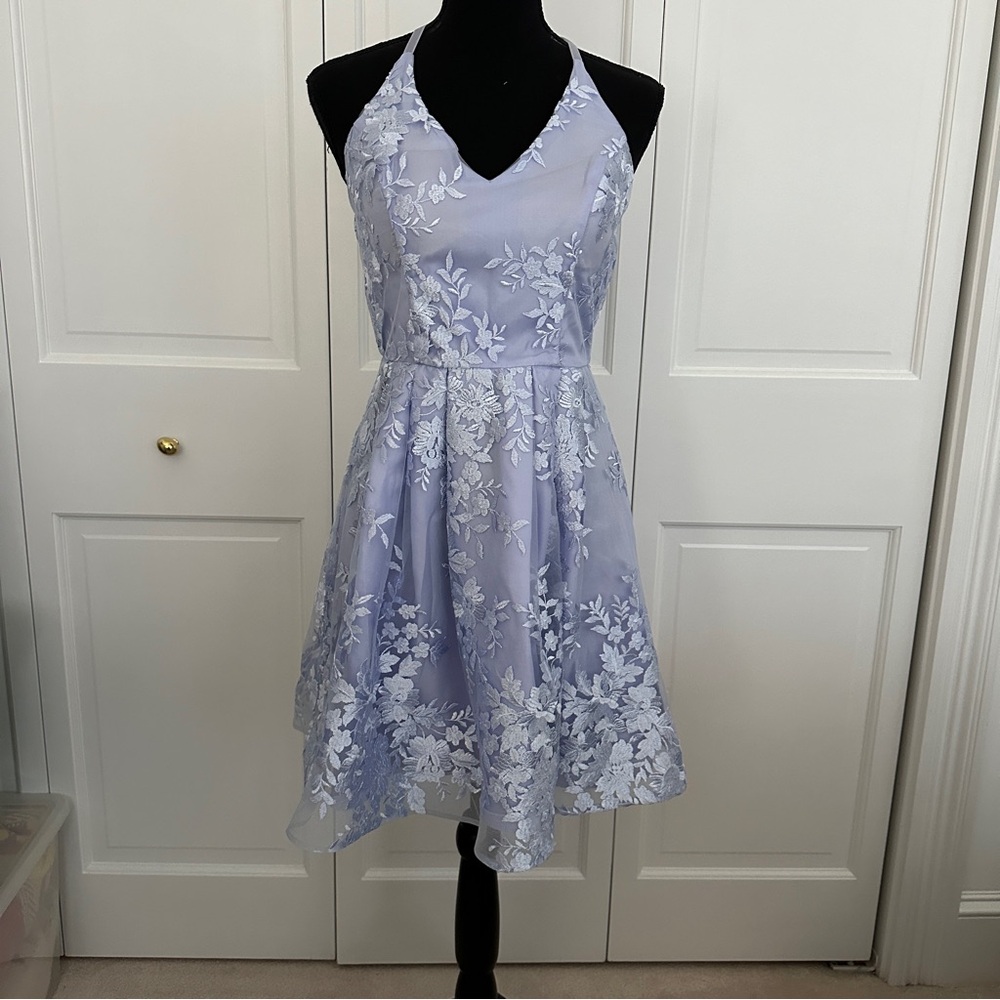 NWT BCX Light Purple Dress with Lace Detail